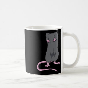 Roligt för mus utan överkant Halloween Råtta Brödt Kaffemugg