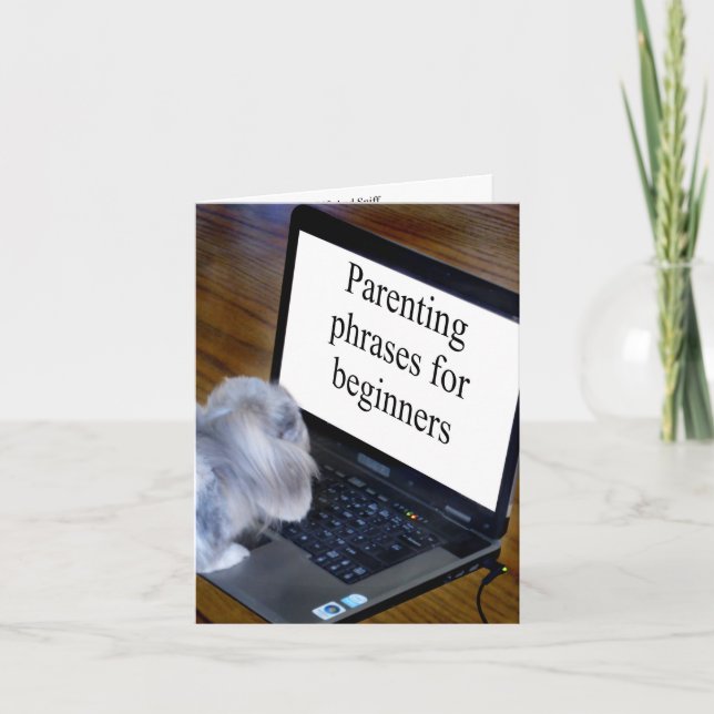 roligt för nya föräldrar kort (Framsida)