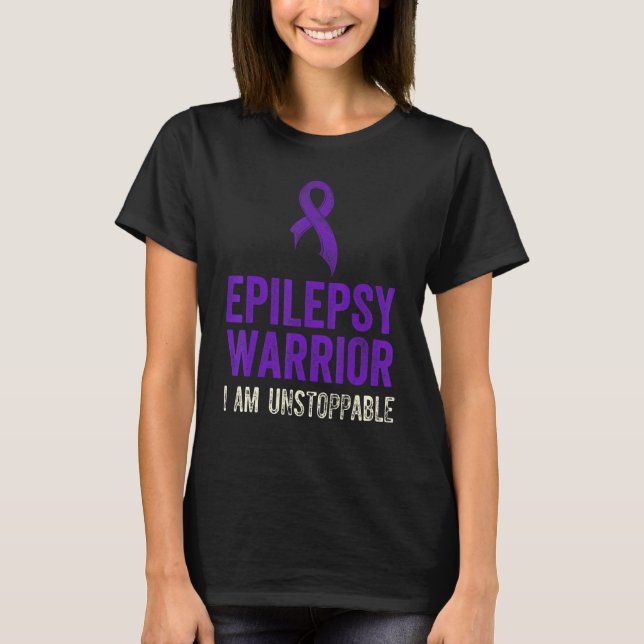 Roligt för ökad medvetenhet om epilepsi Sjukdoms e T Shirt (Framsida)