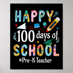 Roligt för prek-lärare 100-årsdagen av skolan poster