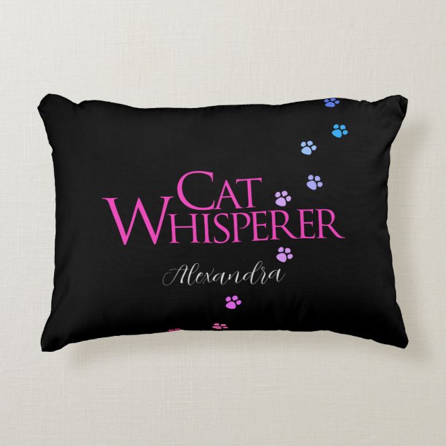 Roligt för Rosa av färgämnen för kattviperer Prydnadskudde (Framsidan)