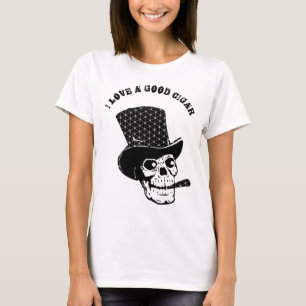 Roligt för Skulleton-scenario för vintage Anpass T Shirt