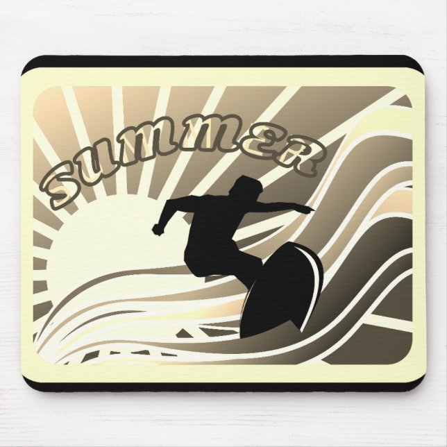 Roligt för sommarsurfning musmatta (Framsidan)