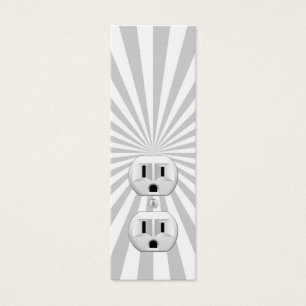 Roligt för strömuttag för eluttag Anpassa detta! Litet Visitkort