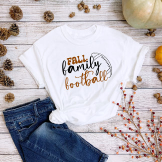 Roligt för thanksgiving Fall Family Football T Shirt