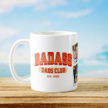 Roligt för Trendig av Badass Pappa Klubb Photo Col Kaffemugg<br><div class="desc">Gå med Badass Pappa-Klubben med coolan mugg! Trendigets fotosamlingskonstruktion för en roligt Fars dag-gåva. Skål för fantastisk pappor!</div>