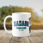 Roligt för Trendig av Badass Pappa Klubb Photo Col Kaffemugg<br><div class="desc">Gå med Badass Pappa-Klubben med coolan mugg! Trendigets fotosamlingskonstruktion för en roligt Fars dag-gåva. Skål för fantastisk pappor!</div>