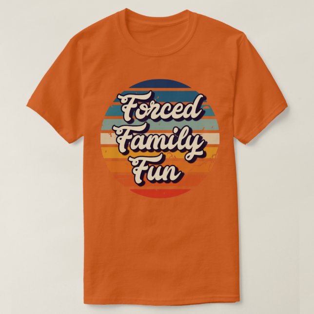 Roligt för tvångsmässig familj t shirt (Design framsida)