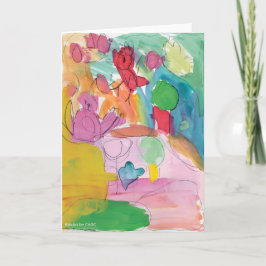 Roligt för vattenfärg - KidsArt för CHOC Kort