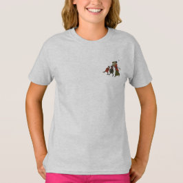 Roligt för Vintage-julshoppingfamiljen T-shirt