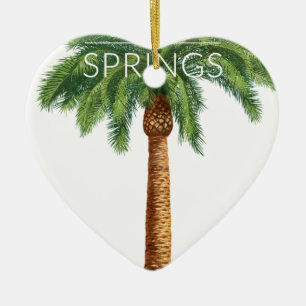 Roligt för Wellcoda Palm Spring helgdagsommar Julgransprydnad Keramik