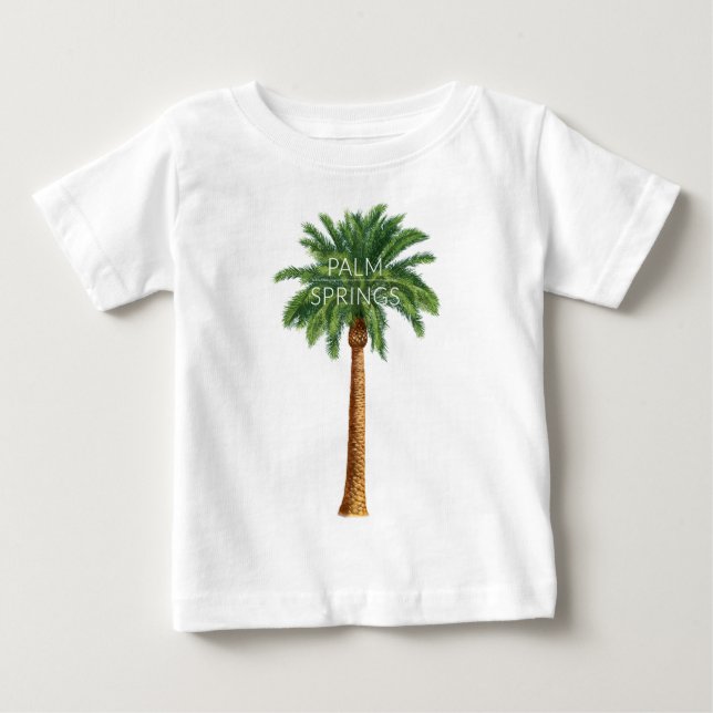 Roligt för Wellcoda Palm Spring helgdagsommar Tee (Framsida)