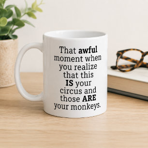 Roligt Förfärlig Ögonblick Kaffe Mugg Kontor Humor