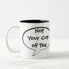 Roligt förse med text citationsteckengåvamuggar Två-Tonad mugg