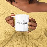 Roligt Förslag till Ära Brudtjänst Namn Kaffemugg<br><div class="desc">Roligt brudtjänstpresent med deras namn,  titeln 'BRUDTJÄNST',  och uttrycket (det mest populära) som kan ändras för att passa personligheten hos din utvalda.</div>