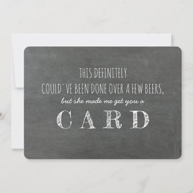 Roligt Förslag till BRUDGUMSVÄN Inbjudningar (Framsida)