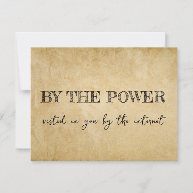 Roligt förslag till officiant: Unika 'Gift oss'  Inbjudningar (Framsida)