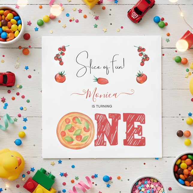 Roligt, första födelsedag pappersservett (Skapare uppladdad)