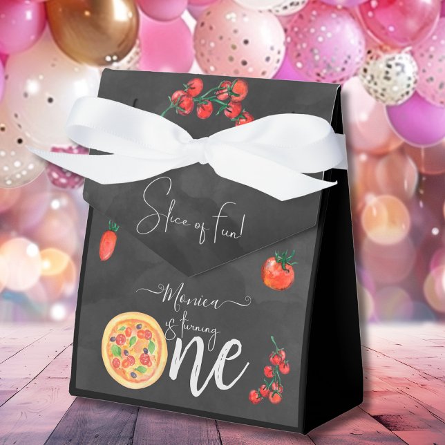 Roligt, första pizzafödelsedag presentaskar (Skapare uppladdad)