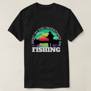 Roligt Förstörde Arv Fiske T Shirt