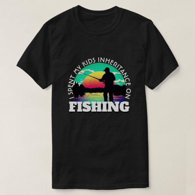 Roligt Förstörde Arv Fiske T Shirt (Design framsida)