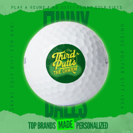 Roligt Förvirrande Golf Pappa Tredje Puttar Retro