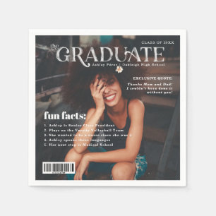 Roligt Foto på Napkin för student Magazine Cover Pappersservett