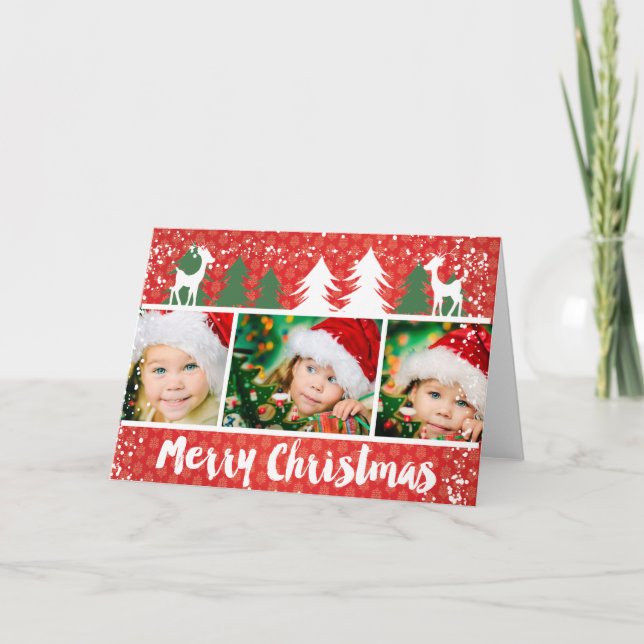 Roligt Fotojulkort Helgkort (Framsida)