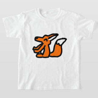 Roligt Fox Teckning T Shirt