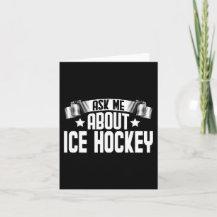 Roligt Fråga mig om Ice Hockey - Ice Hockey Player Kort