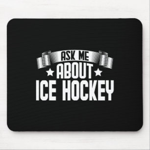 Roligt Fråga mig om Ice Hockey - Ice Hockey Player Musmatta
