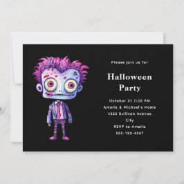 Roligt Frankensteins monster Halloween kul Inbjudningar