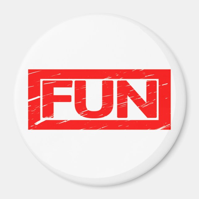 Roligt Frimärke Magnet (Framsidan)