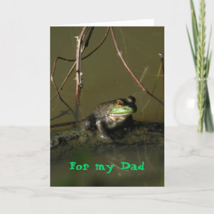 Roligt Frog Far Day Card Kort