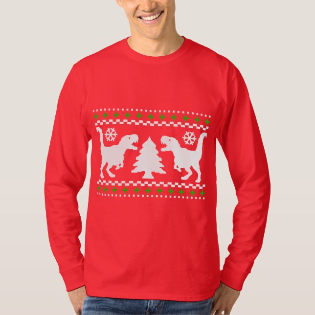 Roligt! Ful helgdagT-Rex tröja (Framsida)