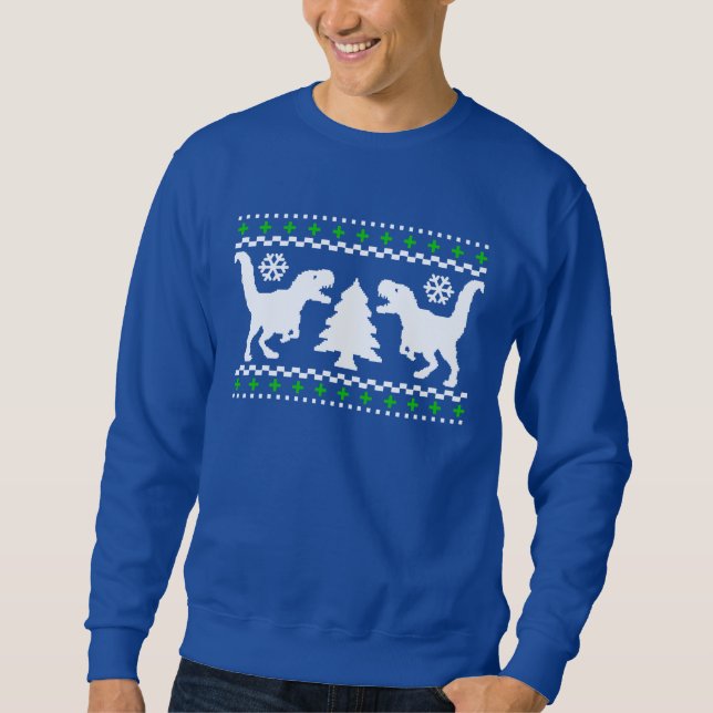 Roligt! Ful helgdagT-Rex tröja Sweatshirt (Framsida)