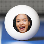 Roligt Fullt Ansikte stäng upp självfoto Pingisboll<br><div class="desc">Lustigt fullt fotoping pong boll. Anpassa den genom att lägga till ett 1 x 1 kvadratfoto av dig själv eller presentmottagaren. Unisex för manar och för kvinnor. Lämpliga för barn och vuxnor.</div>