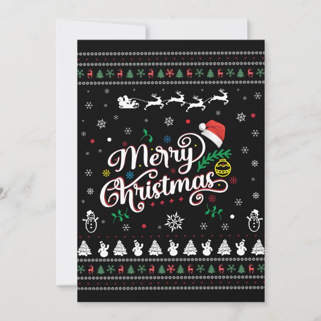 Roligt Fult  God Jul Julkort (Framsida)