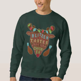 Roligt fult skämt för jultröjaBlitzen ren Sweatshirt