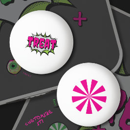Roligt Funky Peppermint Candy "Treat" Anpassade Pingisboll