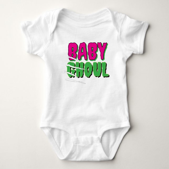 Roligt Funny Cute 'Baby Ghoul' T Shirt (Framsida)