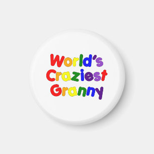 Roligt Funny farmor : Världens Craziest Granny Magnet