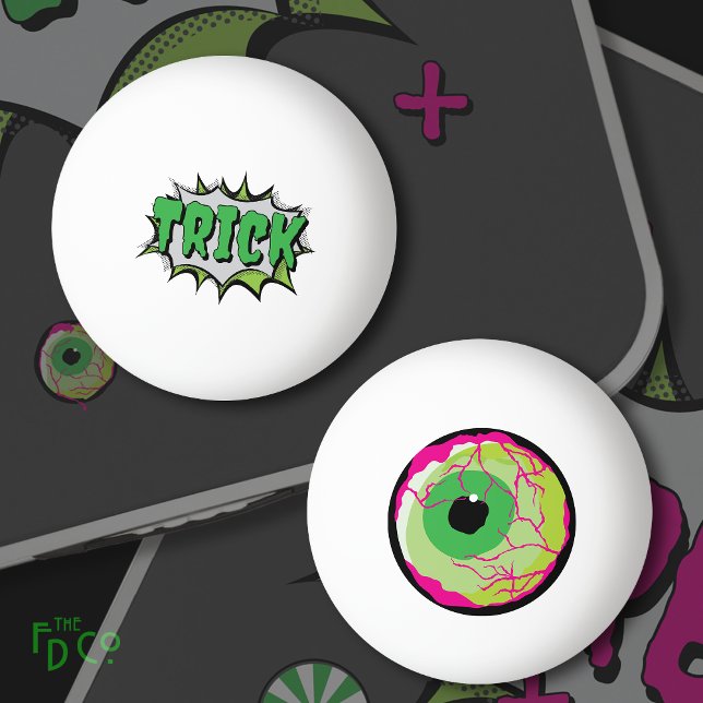 Roligt Funny Halloween 'Trick' med 'Zombie Eyeball Pingisboll (Skapare uppladdad)