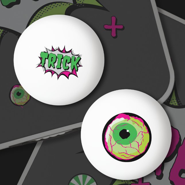 Roligt Funny Halloween 'Trick' med 'Zombie Eyeball Pingisboll (Skapare uppladdad)