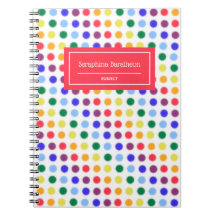 Roligt Fuzzy Rainbow Dots Personlig