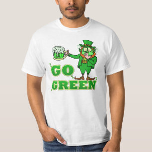 Roligt "gå grön" dricka troll tröja