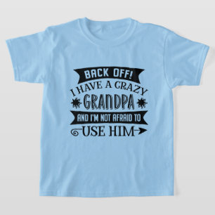 Roligt galet farfar ord konst unisex t shirt