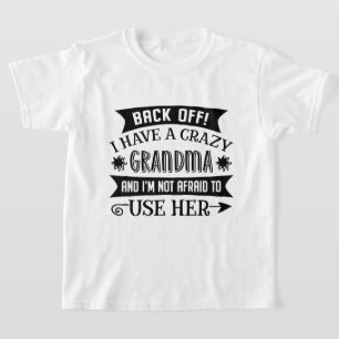 Roligt galet mormor ord konst unisex t shirt
