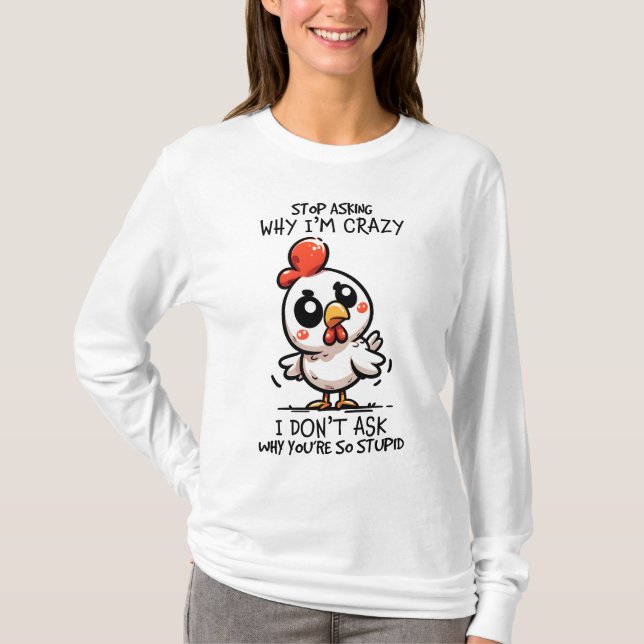 Roligt galet ordkonst t shirt (Framsida)