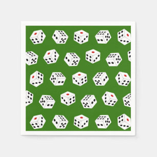 Roligt Gambling Dice Casino mönster party Pappersservett